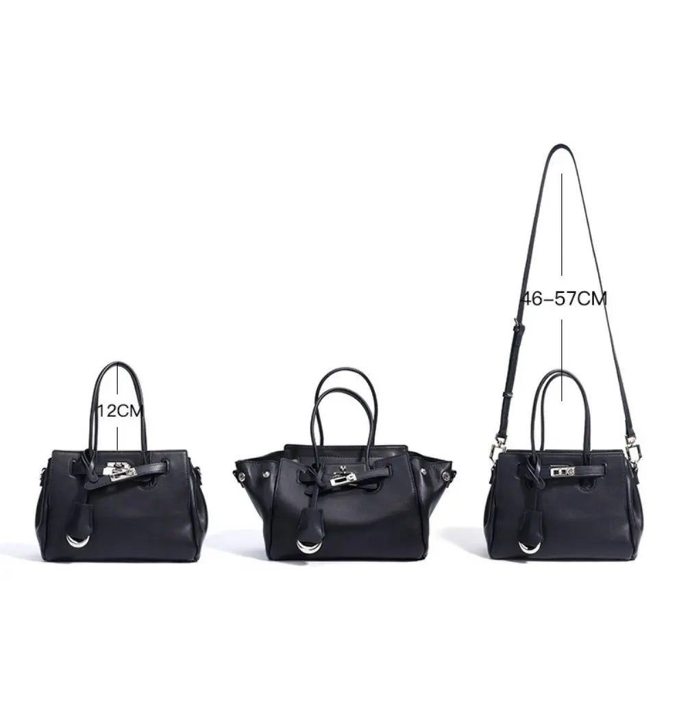 2025 Summer and Autumn New Handbag Niche Design Large Capacity Genuine Leather Shoulder Crossbody Commuter Bag FairWonder