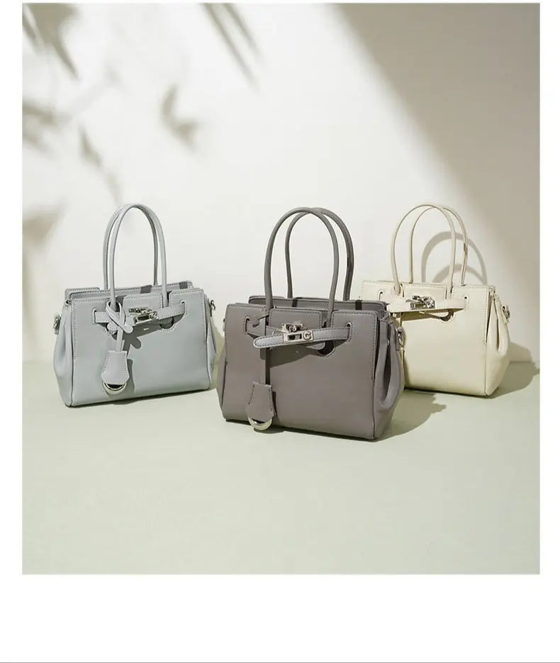 2025 Summer and Autumn New Handbag Niche Design Large Capacity Genuine Leather Shoulder Crossbody Commuter Bag FairWonder