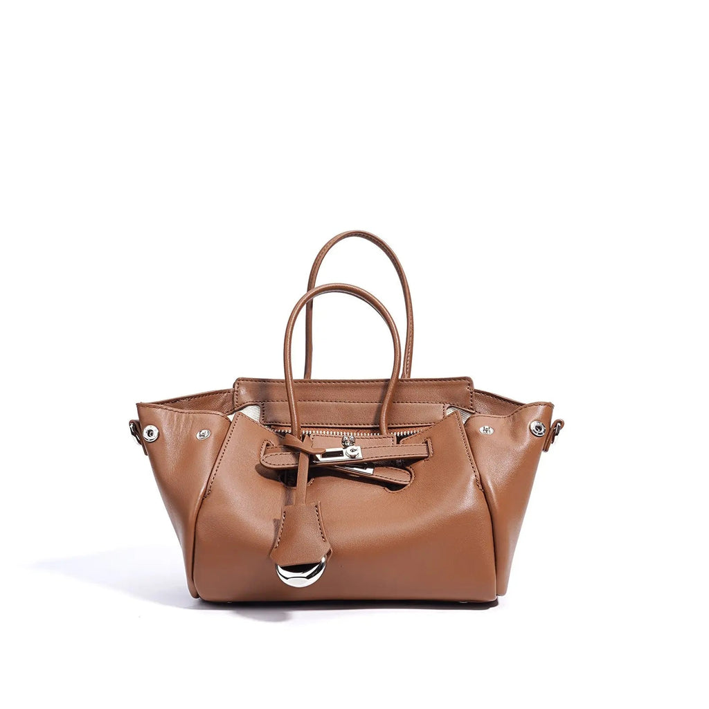 2025 Summer and Autumn New Handbag Niche Design Large Capacity Genuine Leather Shoulder Crossbody Commuter Bag FairWonder