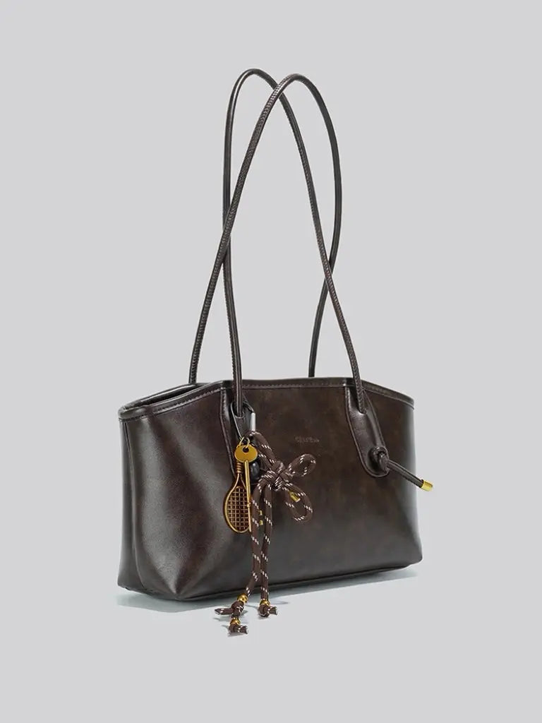 2025 autumn popular retro style underarm bag, large capacity daily commuting tote bag FairWonder