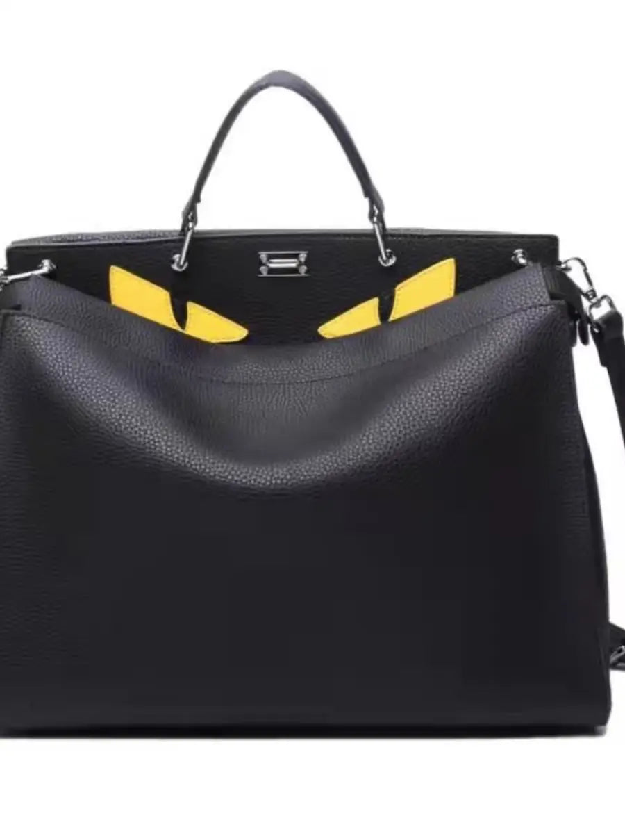 2025 new genuine leather devil monster casual fashion briefcase handbag business FairWonder