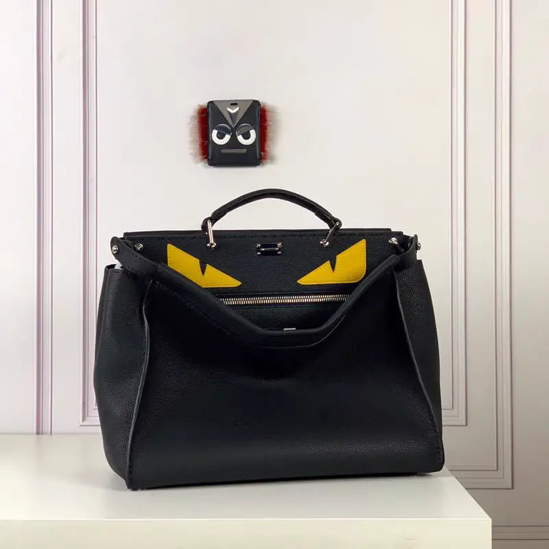 2025 new genuine leather devil monster casual fashion briefcase handbag business FairWonder