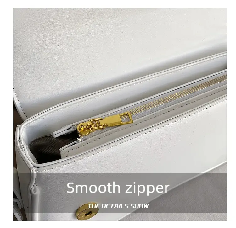 2025 new retro solid color flip magnetic buckle shoulder handbag underarm small bag FairWonder