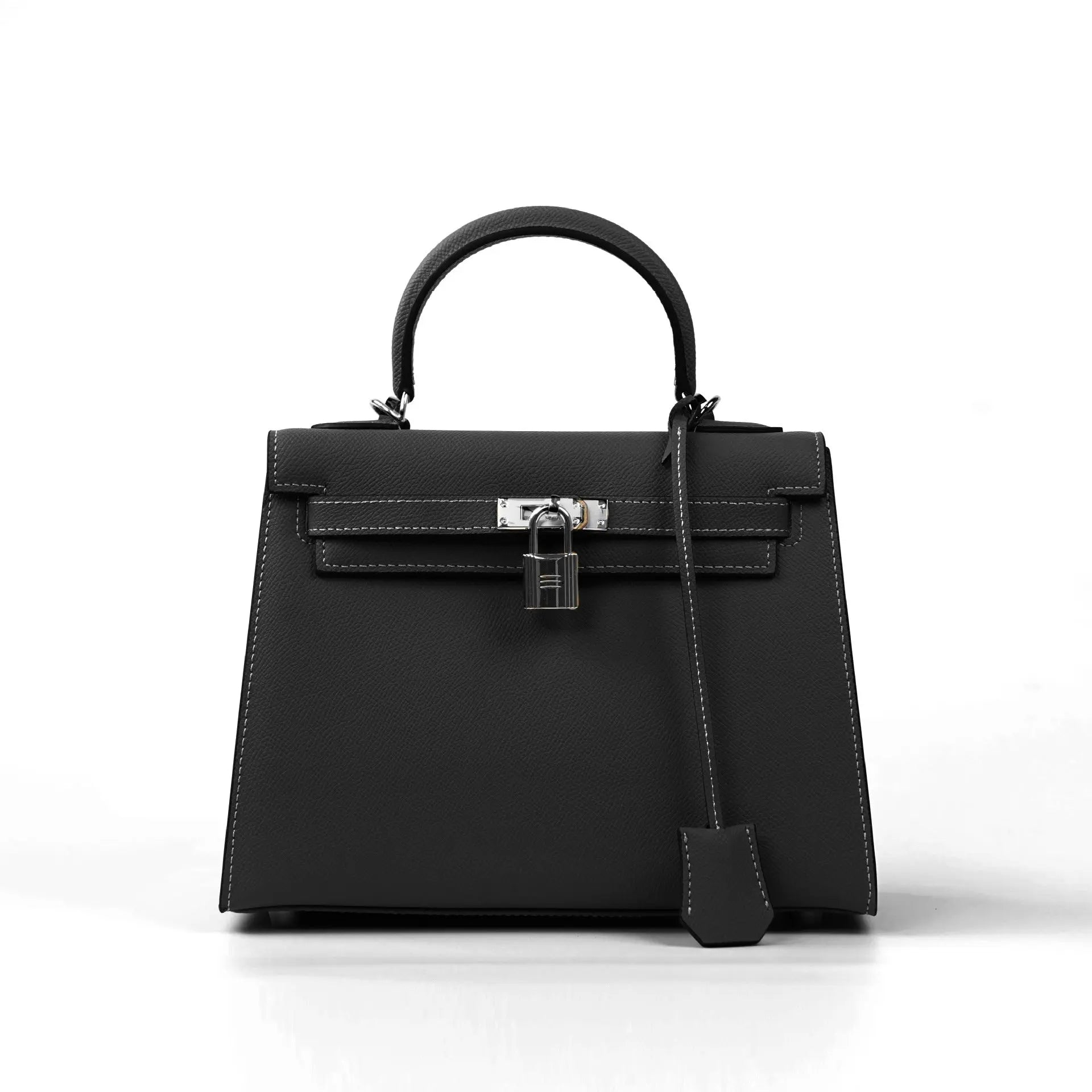 2025 new spring and summer fashion cowhide high-grade Kelly handbag with large capacity FairWonder