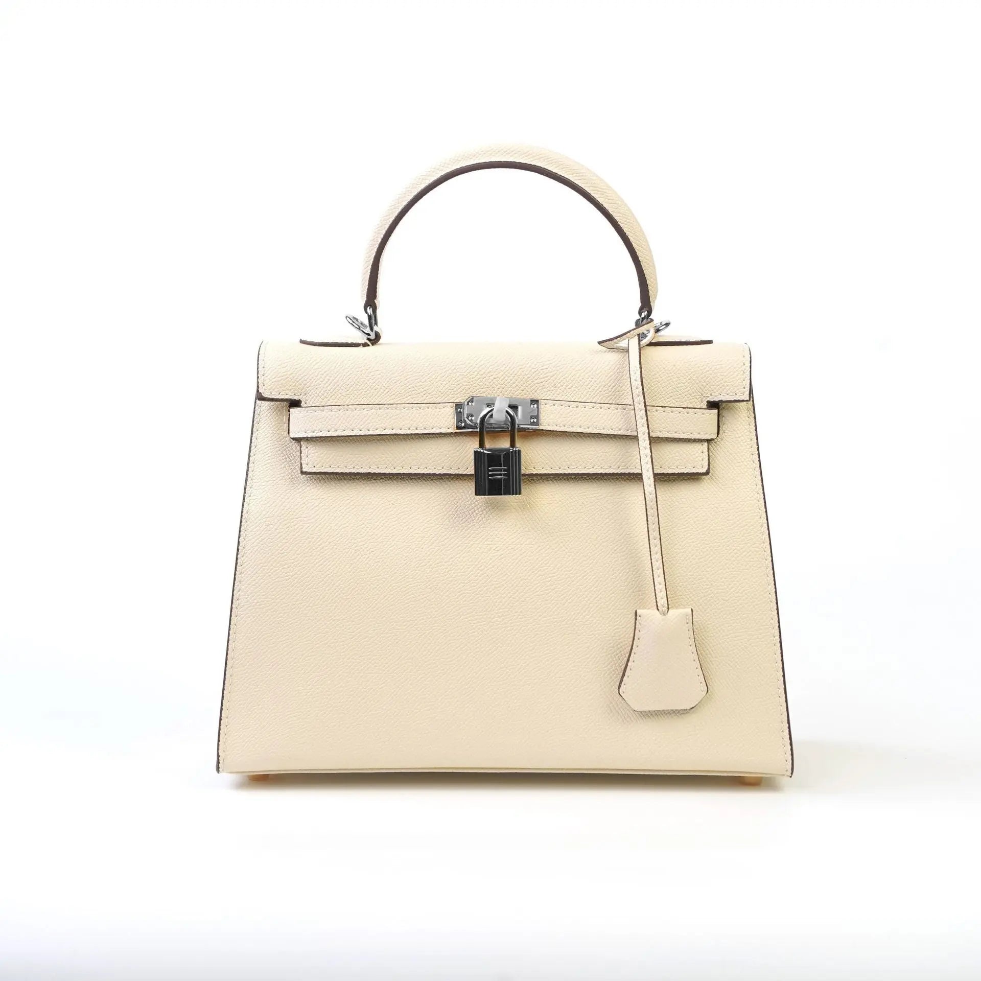 2025 new spring and summer fashion cowhide high-grade Kelly handbag with large capacity FairWonder