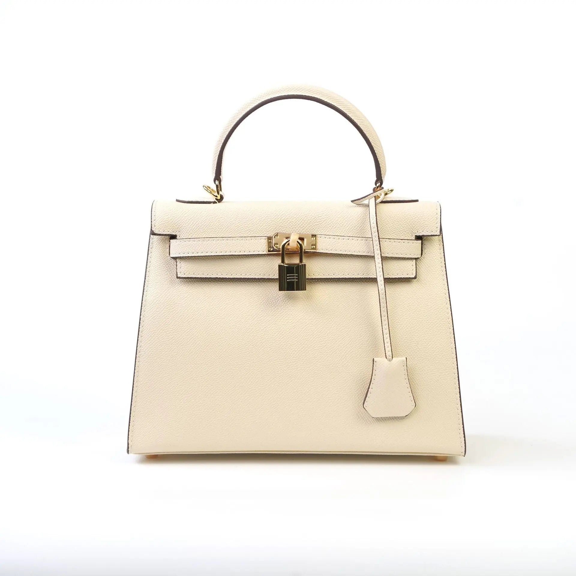 2025 new spring and summer fashion cowhide high-grade Kelly handbag with large capacity FairWonder