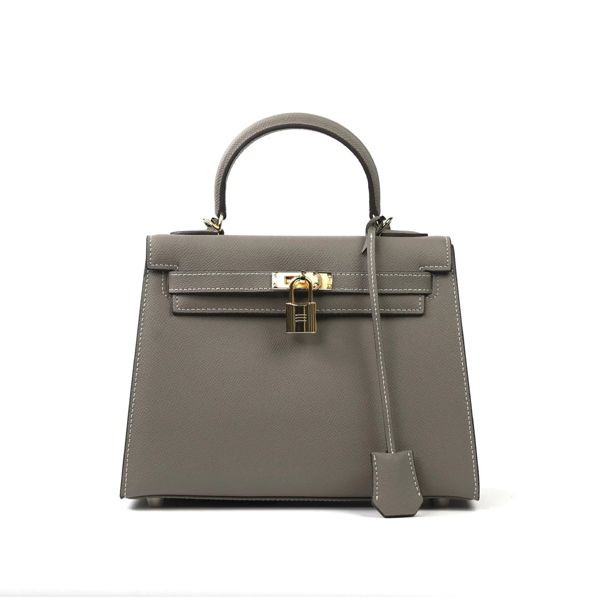 2025 new spring and summer fashion cowhide high-grade Kelly handbag with large capacity FairWonder