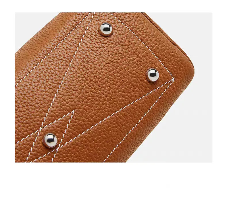 Boston pillow bag pure cowhide simple handbag can be shoulder or crossbody FairWonder