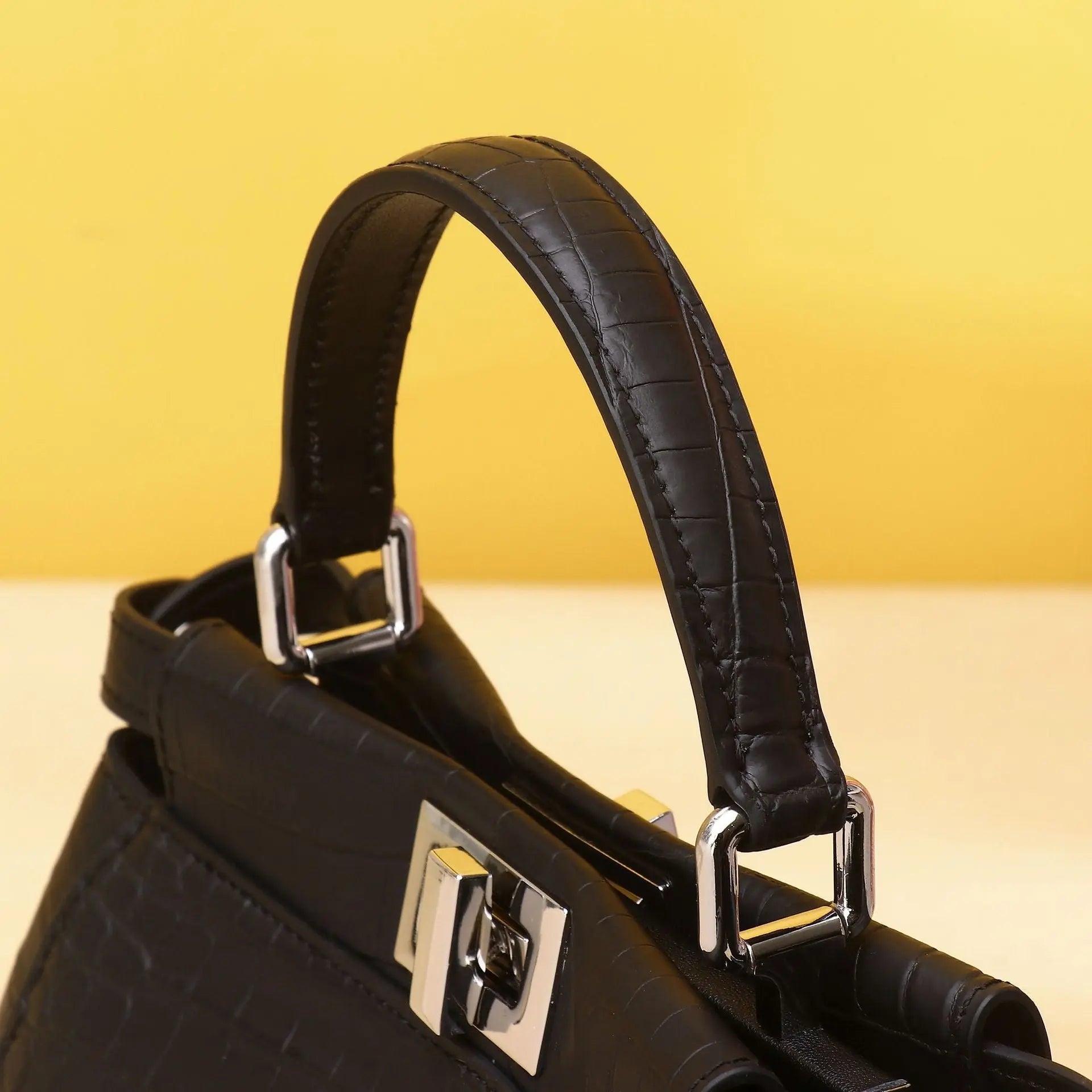 Crocodile belly pattern kitten bag one shoulder crossbody fashionable high-end texture ladies handbag FairWonder