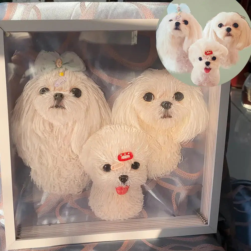 Custom 3D Glass Painting MeoWarrior Suitable for all animals/pet +human portrait-Free Shipping Worldwide @3dartistlinda