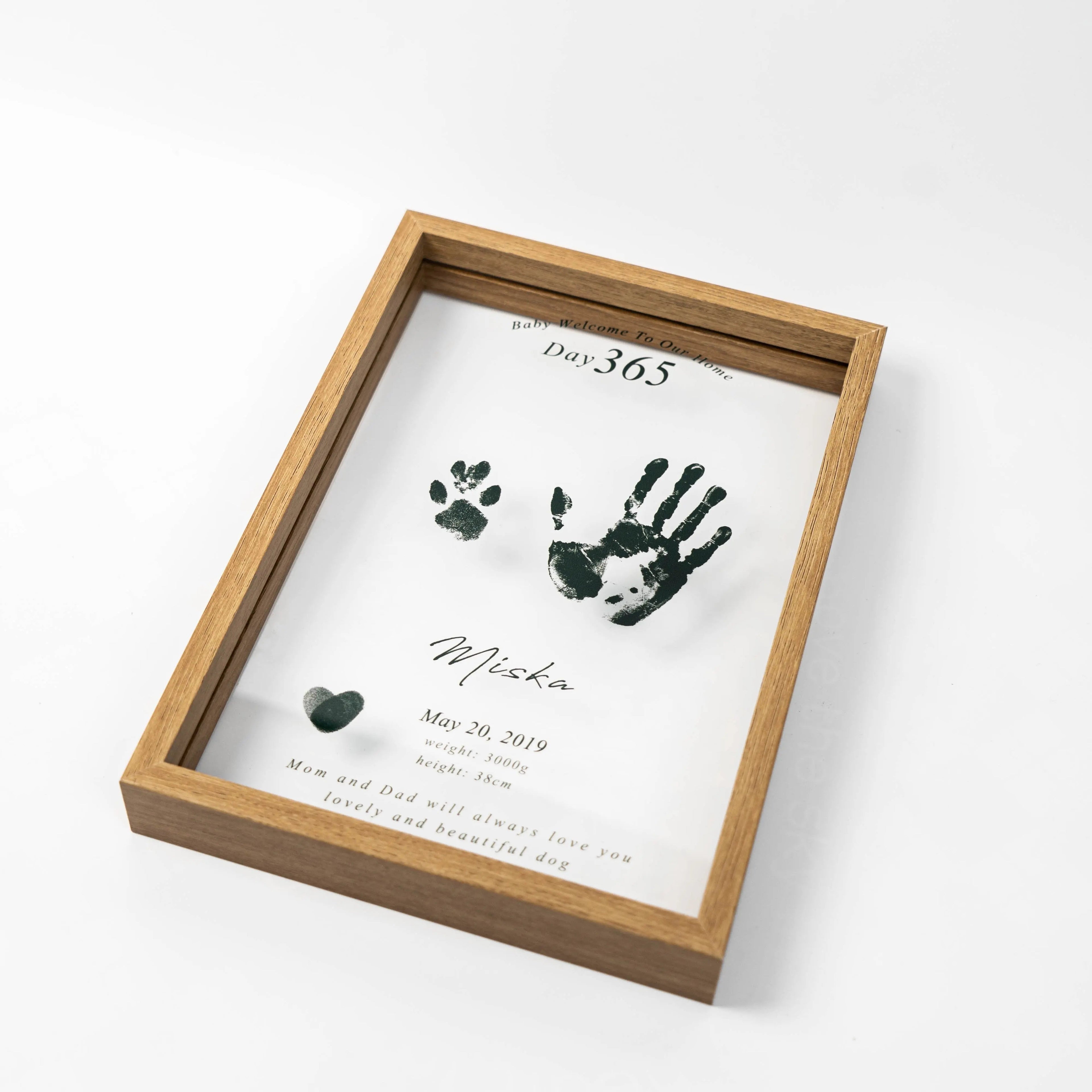 FairWonder Personalized Fingerprint Frame For Keepsake Memorial Newborn Kid Wedding @anita.fiberartist