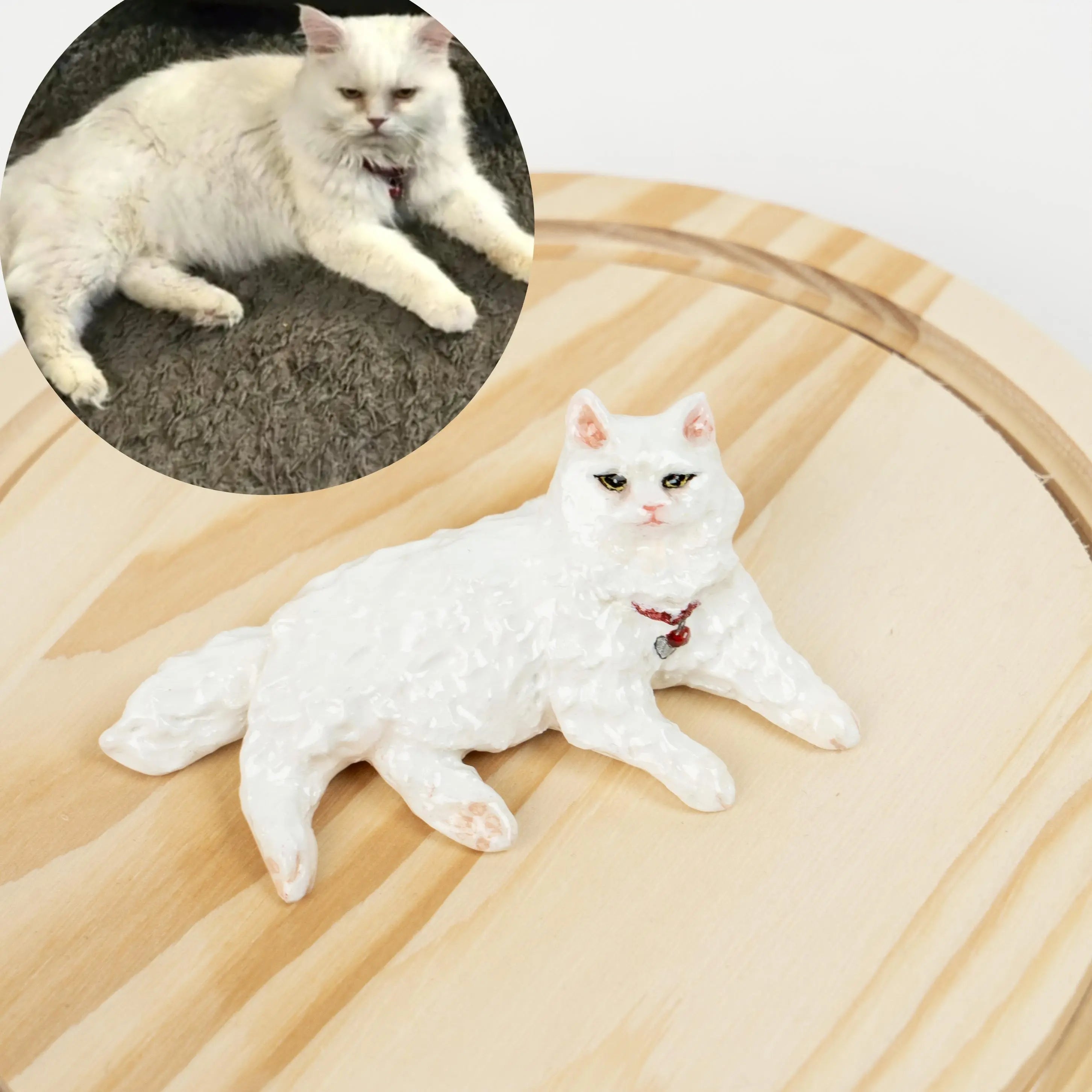 FairWonder Personalized Pet Portrait Clay Custom Gift Keepsake @anita.fiberartist