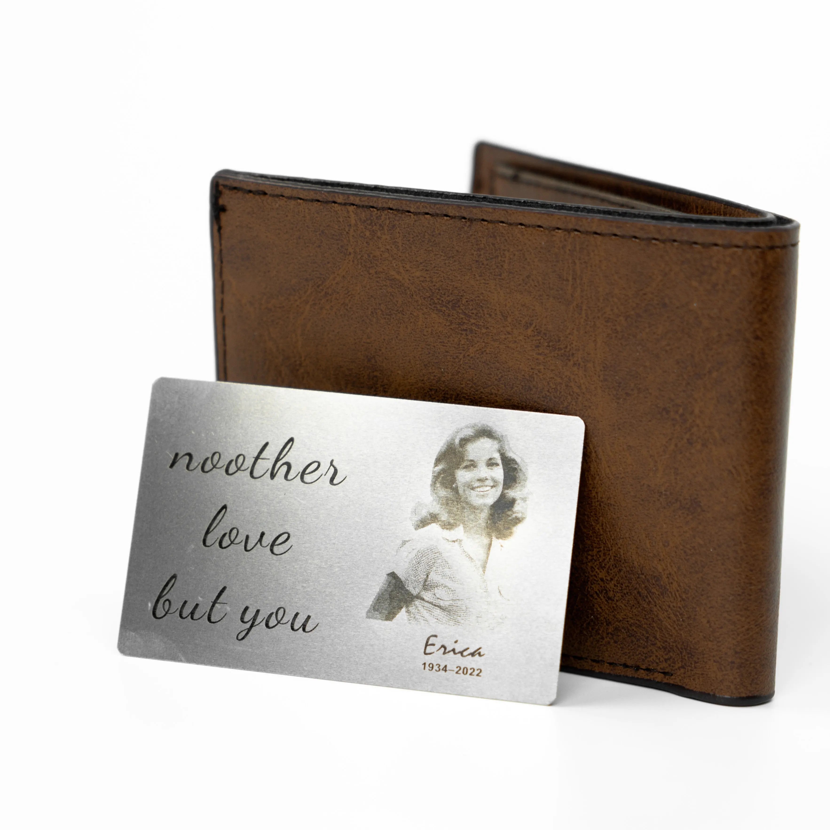 FairWonder Personalized Photo Wallet Purse Card Metal Keepsake Gift @anita.fiberartist