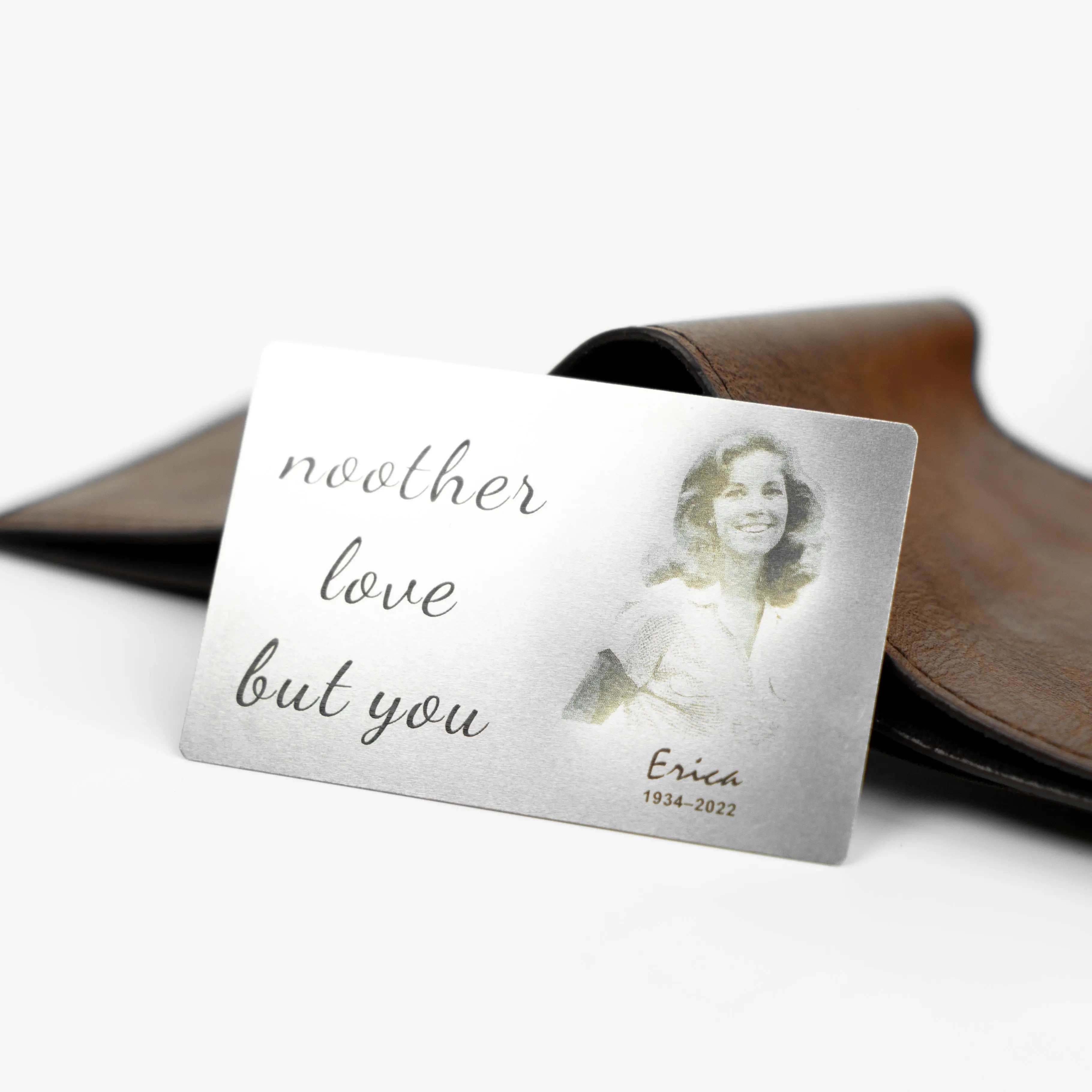 FairWonder Personalized Photo Wallet Purse Card Metal Keepsake Gift @anita.fiberartist