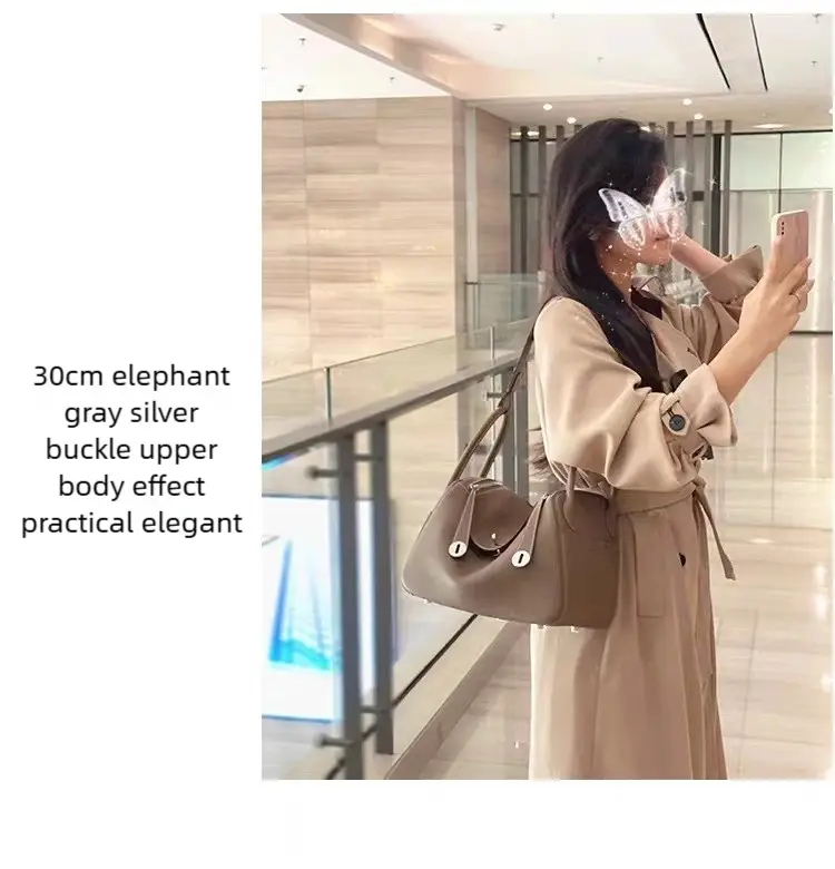 Lindy women's leather new mini pillow bag, commuter genuine leather shoulder bag FairWonder