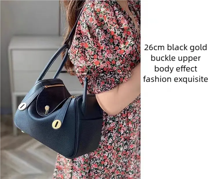 Lindy women's leather new mini pillow bag, commuter genuine leather shoulder bag FairWonder