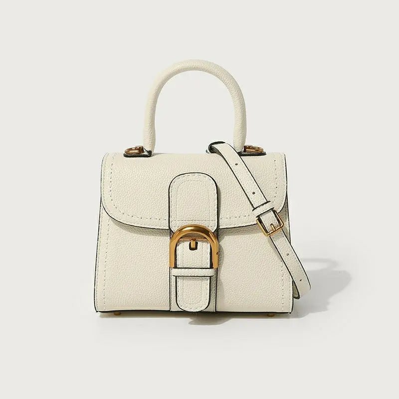 New Delvo horseshoe buckle wax line versatile shoulder crossbody retro high-end women's bag FairWonder