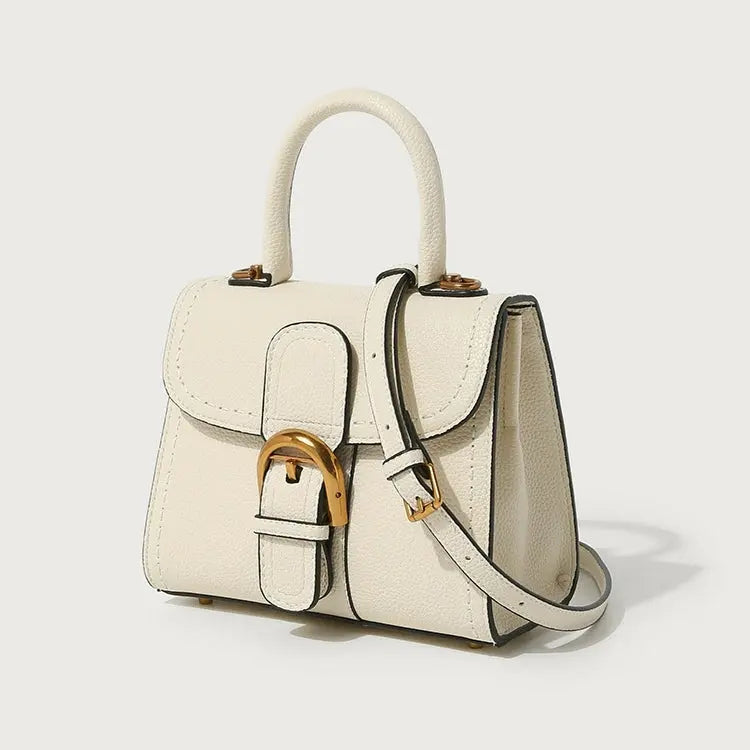 New Delvo horseshoe buckle wax line versatile shoulder crossbody retro high-end women's bag FairWonder