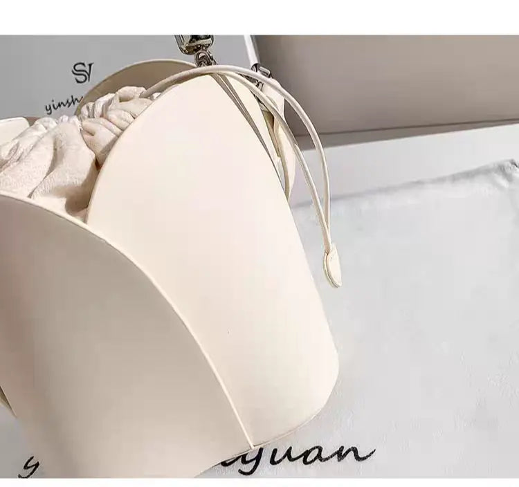 New fashion bucket bag, high-end petal handmade niche design crossbody bag FairWonder