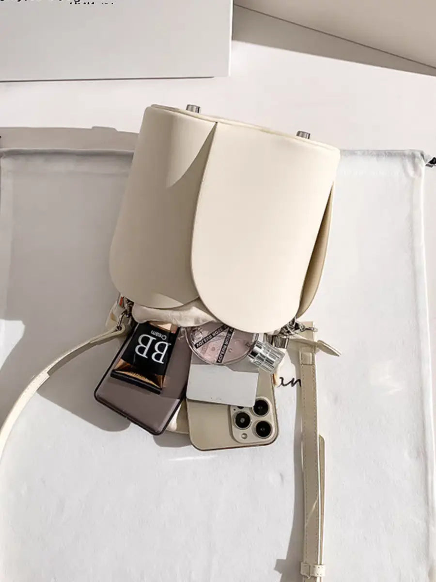 New fashion bucket bag, high-end petal handmade niche design crossbody bag FairWonder