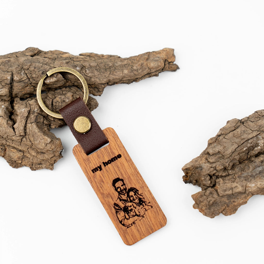 Personalized Wooden Custom Keychain For Keepsake Memorial @anita.fiberartist