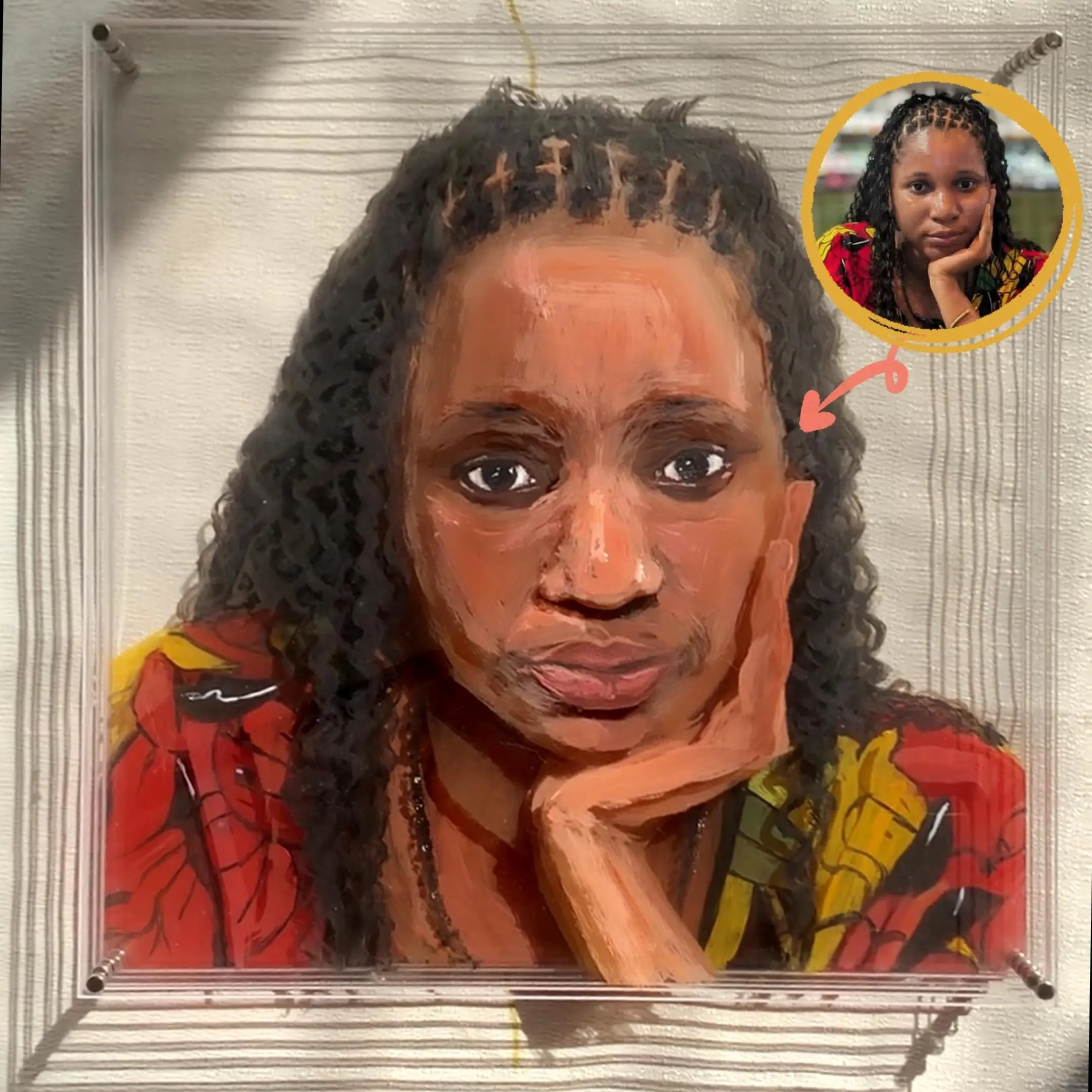 FairWonder Custom 3D Glass Painting Pet Painting Cat/Dog Portrait Art Suitable For All Animals/Pet +Human Portrait Christmas Gift @3dartistlinda