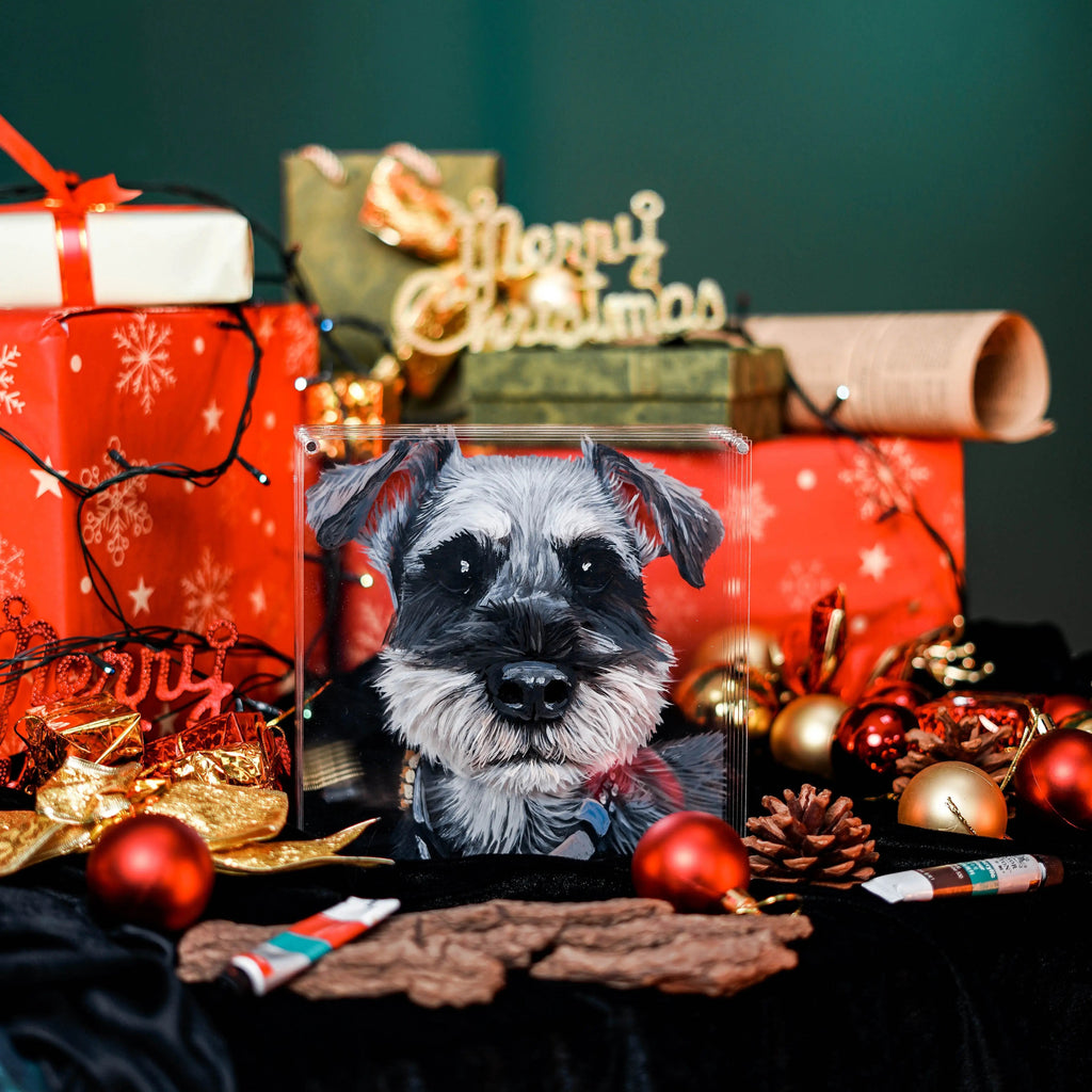 7 Layers FairWonder Custom 3D Glass Painting Pet Painting Cat/Dog Portrait Art Suitable For All Animals/Pet +Human Portrait @3dartistlinda