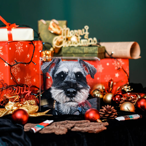 7 Layers FairWonder Custom 3D Glass Painting Pet Painting Cat/Dog Portrait Art Suitable For All Animals/Pet +Human Portrait @3dartistlinda