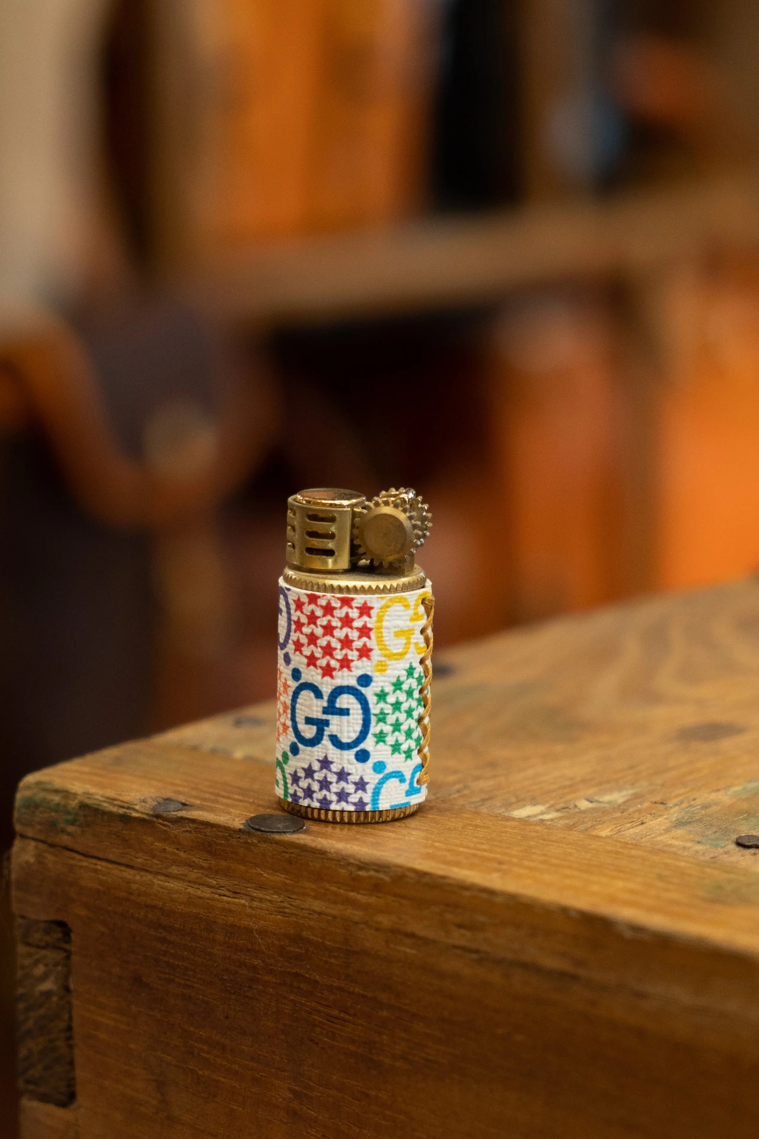 Pure copper old-fashioned retro handmade leather kerosene lighter, creative and personalized leather, birthday gift for husband and boyfriend FairWonder