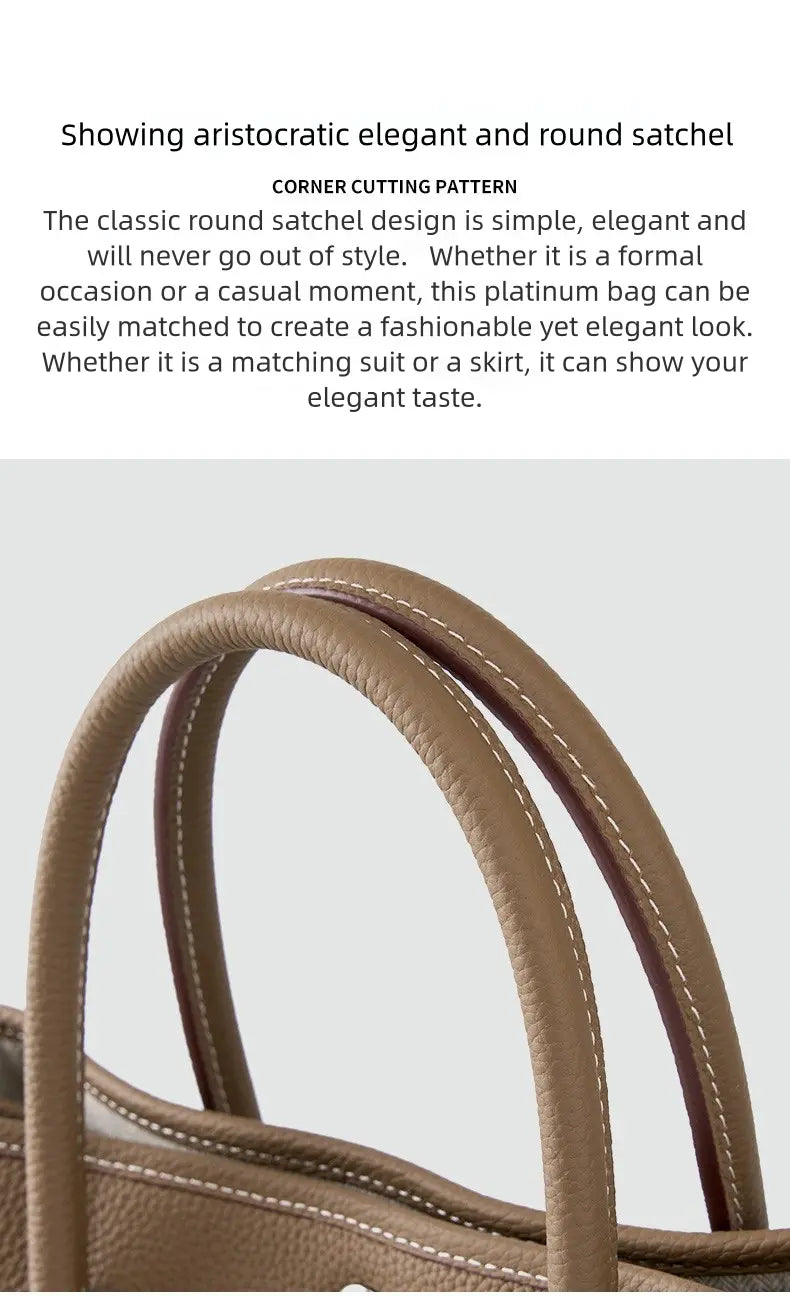 Silver buckle garden retro bag, soft leather women's bag, pebbled hand shoulder bag, versatile for commuting FairWonder