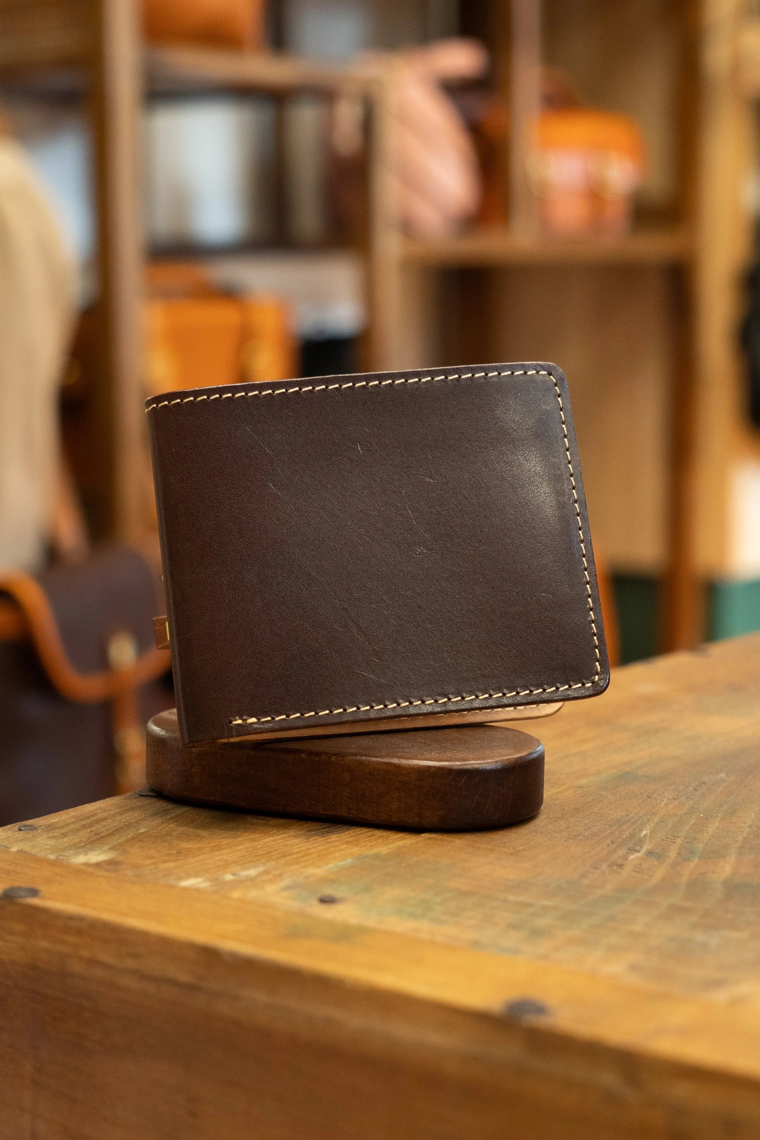 Top layer cowhide handmade wallet men's high-end wallet simple gift FairWonder