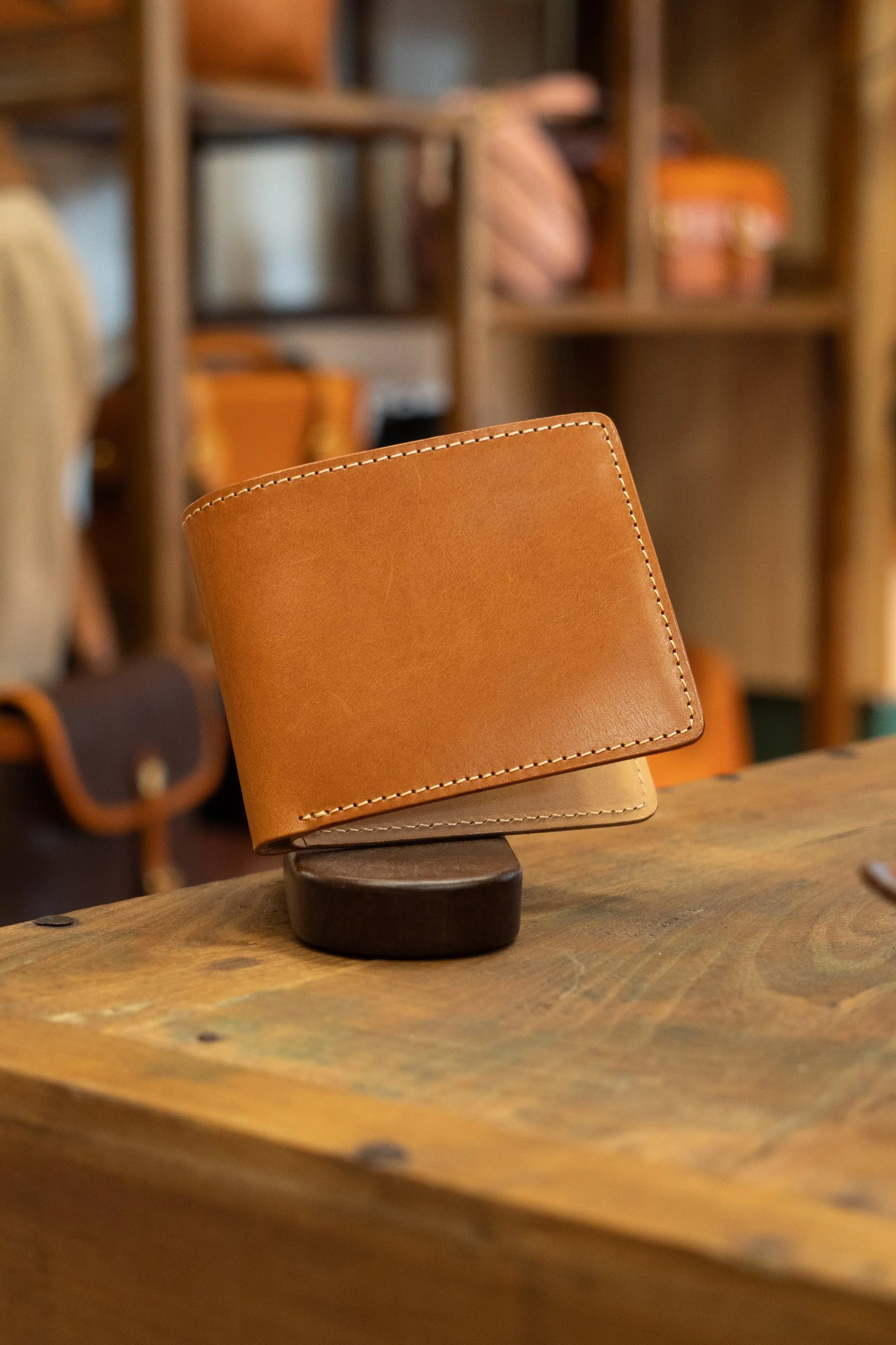 Top layer cowhide handmade wallet men's high-end wallet simple gift FairWonder