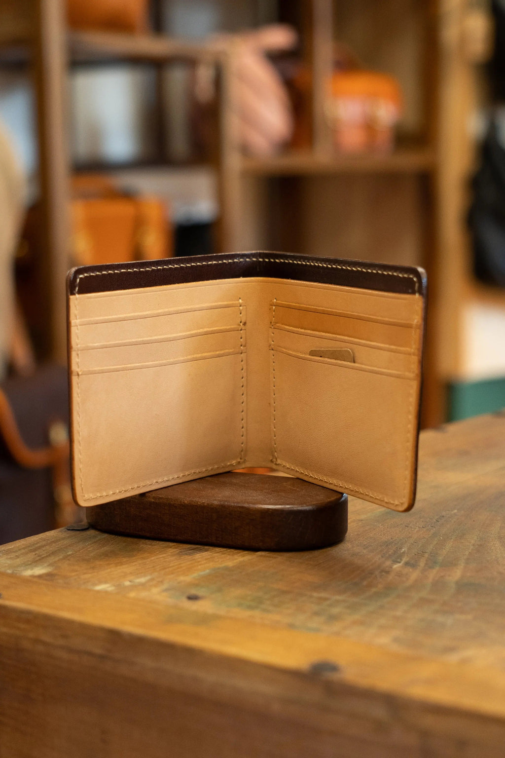 Top layer cowhide handmade wallet men's high-end wallet simple gift FairWonder