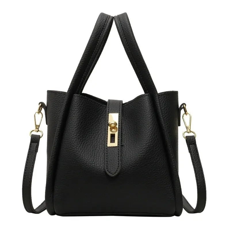 Women's Elegant Minimalist Handbag, Trendy Vintage Bucket Bag, Chic All-match Handbag for Daily & Work Use, Valentine's Day, Gift FairWonder