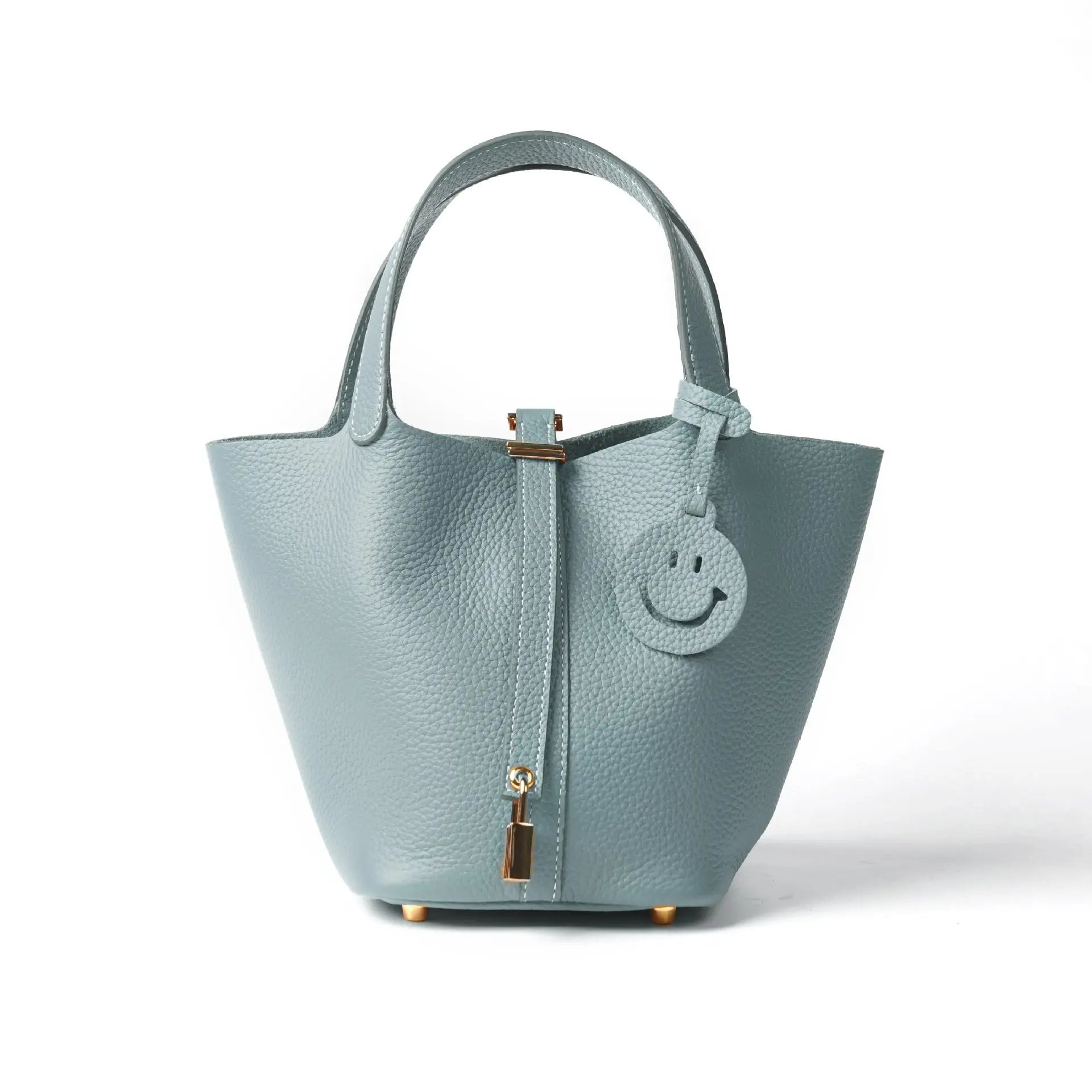 Women's Fashionable Plain Color Leather Handbags, Casual Versatile Textured Handbag with Lock Design, Trendy All-match Handbag for Daily Use FairWonder