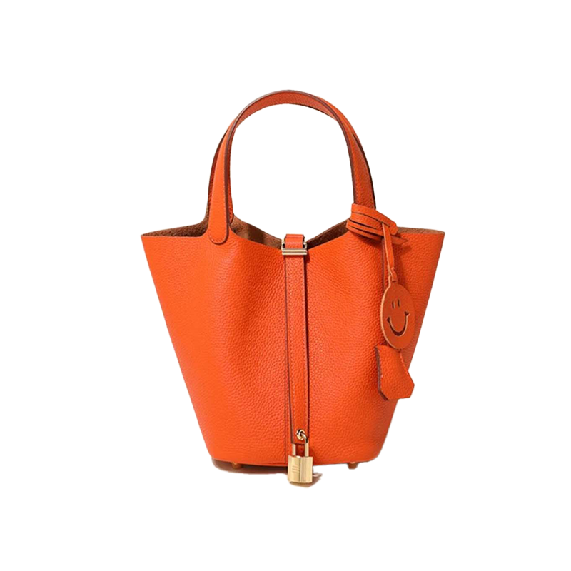 Women's Fashionable Plain Color Leather Handbags, Casual Versatile Textured Handbag with Lock Design, Trendy All-match Handbag for Daily Use